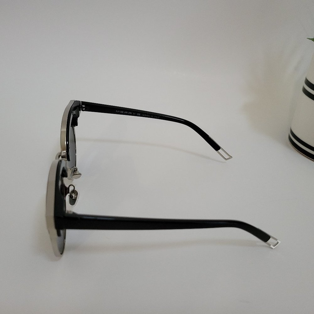 MERRY'S Women Cat Eye Sunglasses Classic Mirrored Semi Rimless Sunglasses NEW - Picture 8 of 12